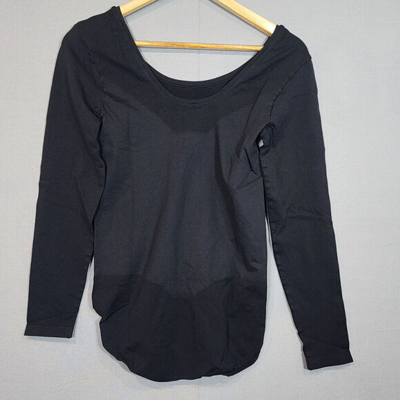 SPANX Long Sleeve Bodysuit Full Coverage Black Slimming Women's Size XL - NWT - Picture 2 of 6